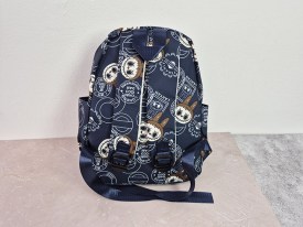 Mochila tela estampada chica